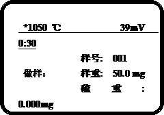 KDL-8H智能漢顯定硫儀工作畫(huà)面